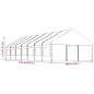 vidaXL Pavillon mit Dach Weiß 15,61x5,88x3,75 m Polyethylen vidaXL Pavillon mit Dach Weiß 15,61x5,88x3,75 m Polyethylen