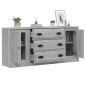 vidaXL Sideboards 3 Stk. Grau Sonoma Holzwerkstoff vidaXL Sideboards 3 Stk. Grau Sonoma Holzwerkstoff