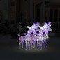 vidaXL LED-Rentiere 4 Stk. Mehrfarbig 160 LEDs Acryl vidaXL LED-Rentiere 4 Stk. Mehrfarbig 160 LEDs Acryl