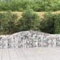 vidaXL Gabionen mit Hochbogen 15 Stk. 400x30x60/80 cm Verzinktes Eisen vidaXL Gabionen mit Hochbogen 15 Stk. 400x30x60/80 cm Verzinktes Eisen
