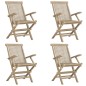 vidaXL Gartenstühle 4 Stk. Klappbar Grau 56x61x89 cm Massivholz Teak vidaXL Gartenstühle 4 Stk. Klappbar Grau 56x61x89 cm Massivholz Teak