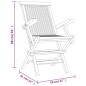 vidaXL Gartenstühle 4 Stk. Klappbar Grau 56x61x89 cm Massivholz Teak vidaXL Gartenstühle 4 Stk. Klappbar Grau 56x61x89 cm Massivholz Teak