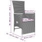 vidaXL 7-tlg. Garten-Essgruppe mit Kissen Grau Poly Rattan vidaXL 7-tlg. Garten-Essgruppe mit Kissen Grau Poly Rattan