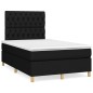 vidaXL Boxspringbett mit Matratze Schwarz 120x200 cm Stoff vidaXL Boxspringbett mit Matratze Schwarz 120x200 cm Stoff