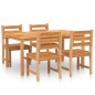 vidaXL 5-tlg. Garten-Essgruppe Massivholz Teak vidaXL 5-tlg. Garten-Essgruppe Massivholz Teak