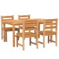 vidaXL 5-tlg. Garten-Essgruppe Massivholz Teak vidaXL 5-tlg. Garten-Essgruppe Massivholz Teak