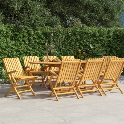 vidaXL Gartenstühle 8 Stk. Klappbar 61x67x90 cm Massivholz Teak