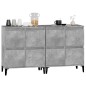 vidaXL Sideboards 2 Stk. Betongrau 60x35x70 cm Holzwerkstoff vidaXL Sideboards 2 Stk. Betongrau 60x35x70 cm Holzwerkstoff