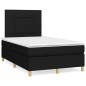 vidaXL Boxspringbett mit Matratze Schwarz 120x200 cm Stoff vidaXL Boxspringbett mit Matratze Schwarz 120x200 cm Stoff
