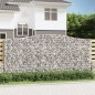 vidaXL Gabionen mit Hochbogen 2 Stk. 400x50x180/200cm Verzinktes Eisen vidaXL Gabionen mit Hochbogen 2 Stk. 400x50x180/200cm Verzinktes Eisen
