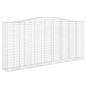 vidaXL Gabionen mit Hochbogen 2 Stk. 400x50x180/200cm Verzinktes Eisen vidaXL Gabionen mit Hochbogen 2 Stk. 400x50x180/200cm Verzinktes Eisen