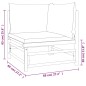 vidaXL 5-tlg. Garten-Lounge-Set mit Kissen Taupe Bambus vidaXL 5-tlg. Garten-Lounge-Set mit Kissen Taupe Bambus