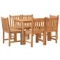 vidaXL 7-tlg. Garten-Essgruppe Massivholz Teak vidaXL 7-tlg. Garten-Essgruppe Massivholz Teak