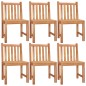 vidaXL 7-tlg. Garten-Essgruppe Massivholz Teak vidaXL 7-tlg. Garten-Essgruppe Massivholz Teak