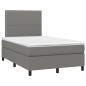 vidaXL Boxspringbett mit Matratze Dunkelgrau 120x200 cm Stoff vidaXL Boxspringbett mit Matratze Dunkelgrau 120x200 cm Stoff