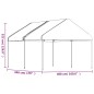 vidaXL Pavillon mit Dach Weiß 4,46x4,08x3,22 m Polyethylen vidaXL Pavillon mit Dach Weiß 4,46x4,08x3,22 m Polyethylen