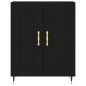 Highboard Schwarz 69,5x34x180 cm Holzwerkstoff Highboard Schwarz 69,5x34x180 cm Holzwerkstoff