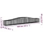 vidaXL Gabionen mit Hochbogen 10 Stk. 400x50x40/60cm Verzinktes Eisen vidaXL Gabionen mit Hochbogen 10 Stk. 400x50x40/60cm Verzinktes Eisen