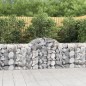 vidaXL Gabionen mit Hochbogen 3 Stk. 200x50x80/100 cm Verzinktes Eisen vidaXL Gabionen mit Hochbogen 3 Stk. 200x50x80/100 cm Verzinktes Eisen