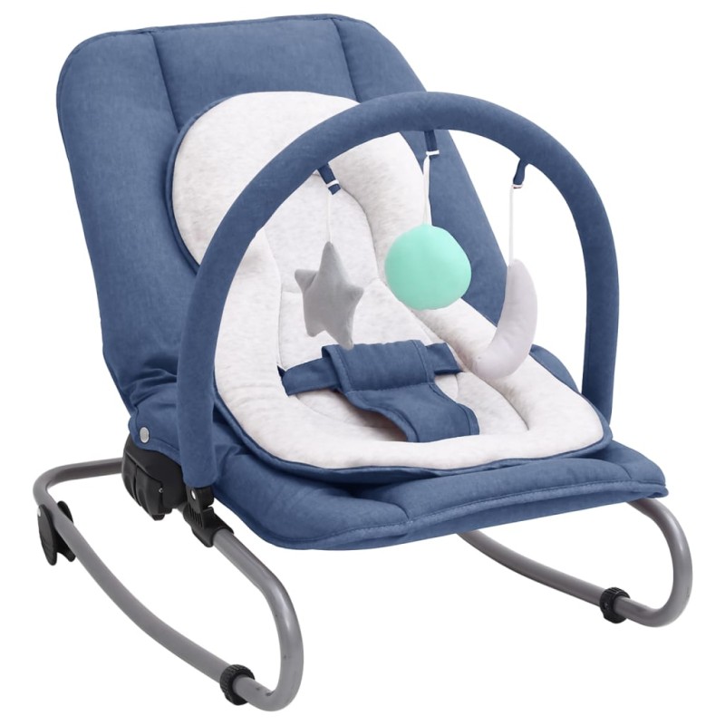 Babywippe Marineblau Stahl Babywippe Marineblau Stahl