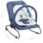 Babywippe Marineblau Stahl Babywippe Marineblau Stahl