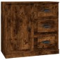 vidaXL Sideboards 2 Stk. Räuchereiche Holzwerkstoff vidaXL Sideboards 2 Stk. Räuchereiche Holzwerkstoff