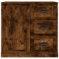 vidaXL Sideboards 2 Stk. Räuchereiche Holzwerkstoff vidaXL Sideboards 2 Stk. Räuchereiche Holzwerkstoff