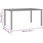 vidaXL 7-tlg. Garten-Essgruppe mit Kissen Grau Poly Rattan vidaXL 7-tlg. Garten-Essgruppe mit Kissen Grau Poly Rattan