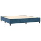 vidaXL Boxspringbett mit Matratze Dunkelblau 200x200 cm Samt vidaXL Boxspringbett mit Matratze Dunkelblau 200x200 cm Samt