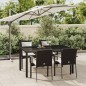 vidaXL 5-tlg. Garten-Essgruppe mit Kissen Schwarz Poly Rattan vidaXL 5-tlg. Garten-Essgruppe mit Kissen Schwarz Poly Rattan