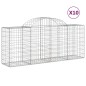 vidaXL Gabionen mit Hochbogen 10 Stk. 200x50x80/100cm Verzinktes Eisen vidaXL Gabionen mit Hochbogen 10 Stk. 200x50x80/100cm Verzinktes Eisen