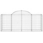 vidaXL Gabionen mit Hochbogen 10 Stk. 200x50x80/100cm Verzinktes Eisen vidaXL Gabionen mit Hochbogen 10 Stk. 200x50x80/100cm Verzinktes Eisen
