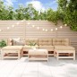 vidaXL 7-tlg. Garten-Lounge-Set mit Kissen Massivholz vidaXL 7-tlg. Garten-Lounge-Set mit Kissen Massivholz
