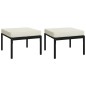 vidaXL 6-tlg. Garten-Lounge-Set mit Sandfarbigen Kissen Stahl vidaXL 6-tlg. Garten-Lounge-Set mit Sandfarbigen Kissen Stahl