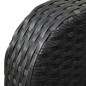 4-tlg. Garten-Lounge-Set mit Auflagen Poly Rattan Schwarz 4-tlg. Garten-Lounge-Set mit Auflagen Poly Rattan Schwarz