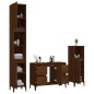 vidaXL 3-tlg. Badmöbel-Set Braun Eichen-Optik Holzwerkstoff vidaXL 3-tlg. Badmöbel-Set Braun Eichen-Optik Holzwerkstoff