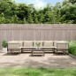 vidaXL 8-tlg. Garten-Lounge-Set mit Kissen Anthrazit Poly Rattan vidaXL 8-tlg. Garten-Lounge-Set mit Kissen Anthrazit Poly Rattan