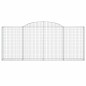 vidaXL Gabionen mit Hochbogen 5 Stk. 300x30x120/140cm Verzinktes Eisen vidaXL Gabionen mit Hochbogen 5 Stk. 300x30x120/140cm Verzinktes Eisen