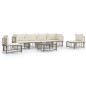 vidaXL 7-tlg. Garten-Lounge-Set mit Kissen Anthrazit Poly Rattan vidaXL 7-tlg. Garten-Lounge-Set mit Kissen Anthrazit Poly Rattan