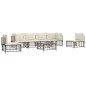 vidaXL 7-tlg. Garten-Lounge-Set mit Kissen Anthrazit Poly Rattan vidaXL 7-tlg. Garten-Lounge-Set mit Kissen Anthrazit Poly Rattan
