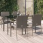 vidaXL 5-tlg. Garten-Essgruppe mit Kissen Schwarz und Grau Poly Rattan vidaXL 5-tlg. Garten-Essgruppe mit Kissen Schwarz und Grau Poly Rattan