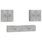 vidaXL 6-tlg. TV-Schrank-Set Betongrau Holzwerkstoff vidaXL 6-tlg. TV-Schrank-Set Betongrau Holzwerkstoff