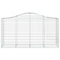 vidaXL Gabionen mit Hochbogen 20 Stk 200x50x100/120cm Verzinktes Eisen vidaXL Gabionen mit Hochbogen 20 Stk 200x50x100/120cm Verzinktes Eisen
