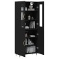 vidaXL Highboard Schwarz 69,5x34x180 cm Holzwerkstoff vidaXL Highboard Schwarz 69,5x34x180 cm Holzwerkstoff