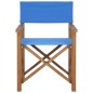 vidaXL Regiestühle 2 Stk. Massivholz Teak Blau vidaXL Regiestühle 2 Stk. Massivholz Teak Blau