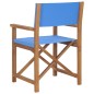 vidaXL Regiestühle 2 Stk. Massivholz Teak Blau vidaXL Regiestühle 2 Stk. Massivholz Teak Blau