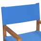 vidaXL Regiestühle 2 Stk. Massivholz Teak Blau vidaXL Regiestühle 2 Stk. Massivholz Teak Blau