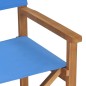 vidaXL Regiestühle 2 Stk. Massivholz Teak Blau vidaXL Regiestühle 2 Stk. Massivholz Teak Blau