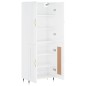 Highboard Hochglanz-Weiß 69,5x34x180 cm Holzwerkstoff Highboard Hochglanz-Weiß 69,5x34x180 cm Holzwerkstoff