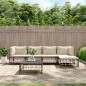 vidaXL 6-tlg. Garten-Lounge-Set mit Kissen Anthrazit Poly Rattan vidaXL 6-tlg. Garten-Lounge-Set mit Kissen Anthrazit Poly Rattan